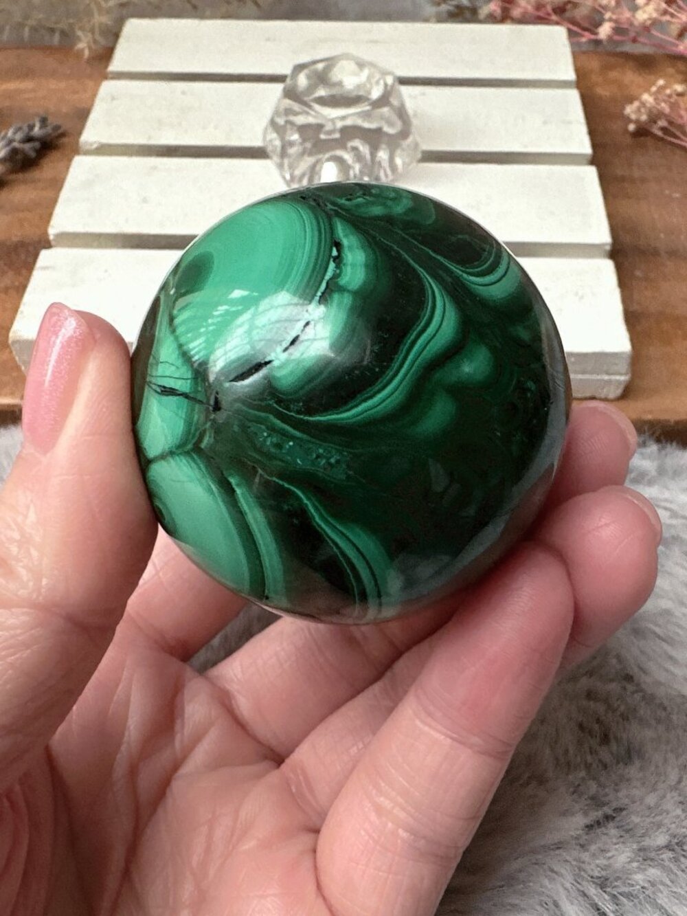 Gorgeous Malachite Egg - Picture 4 of 8